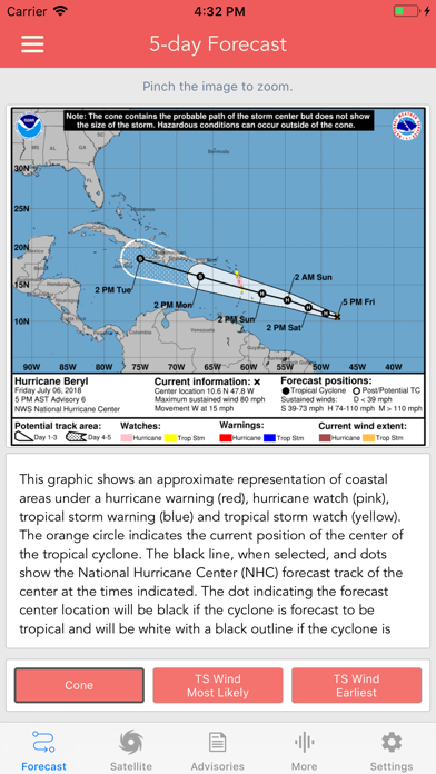 National Hurricane Center Data App Store screenshot 2