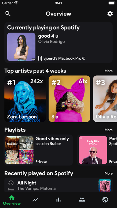 stats.fm for Spotify Music App App Store screenshot 1