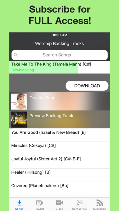 Worship Backing Tracks App Store screenshot 1