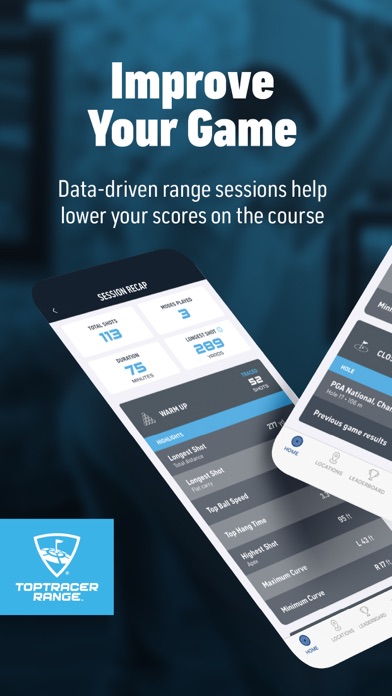Toptracer Range App Store screenshot 1