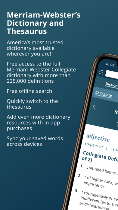 Merriam-Webster Dictionary App Store screenshot 1