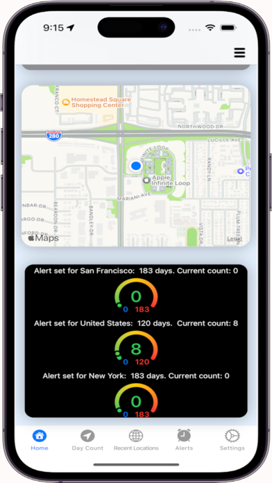 Domicile365 Residency Tracker App Store screenshot 2