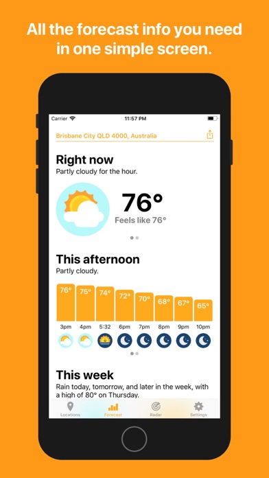 Hello Weather App Store screenshot 1