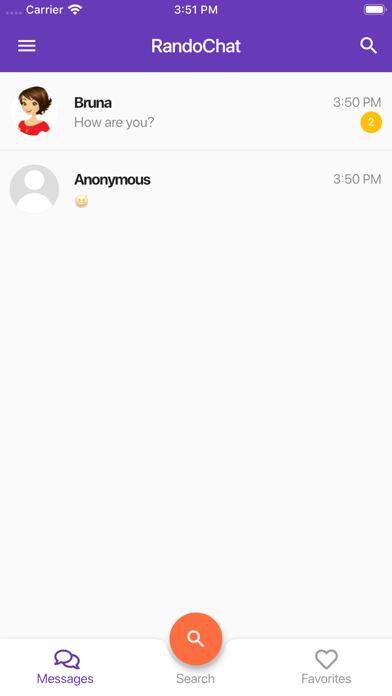 RandoChat App App Store screenshot 1