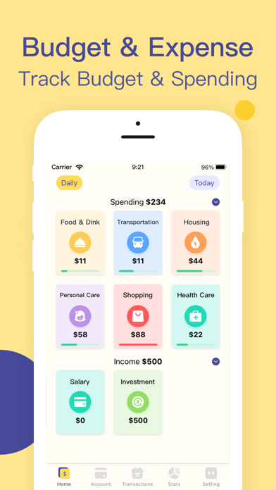 Budget app - spending tracker App Store screenshot 1