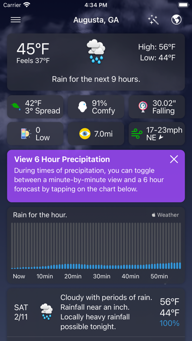 Forecast Bar - Weather + Radar App Store screenshot 1