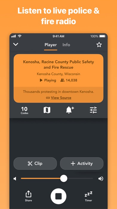 Police Scanner Radio & Fire App Store screenshot 1