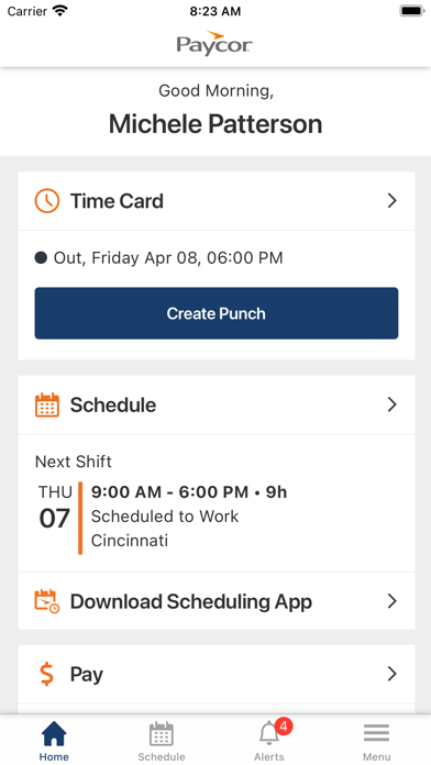 Paycor Mobile App Store screenshot 1