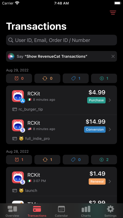 RCKit - RevenueCat Dashboard App Store screenshot 2
