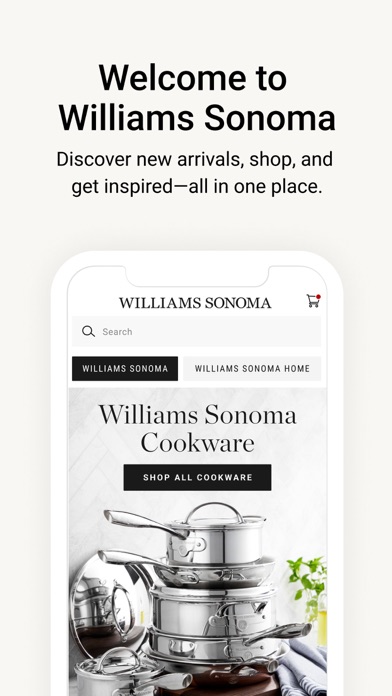 Williams Sonoma App Store screenshot 1