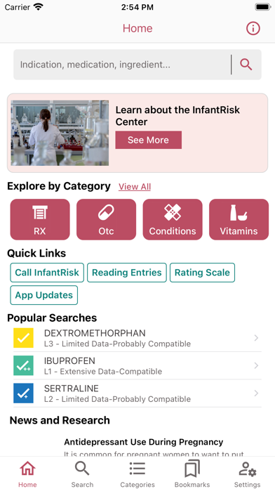 InfantRisk HCP App Store screenshot 1