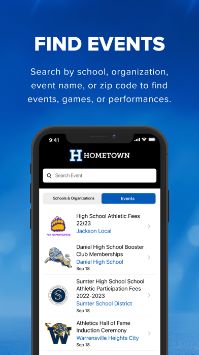 Hometown Fan App Store screenshot 2