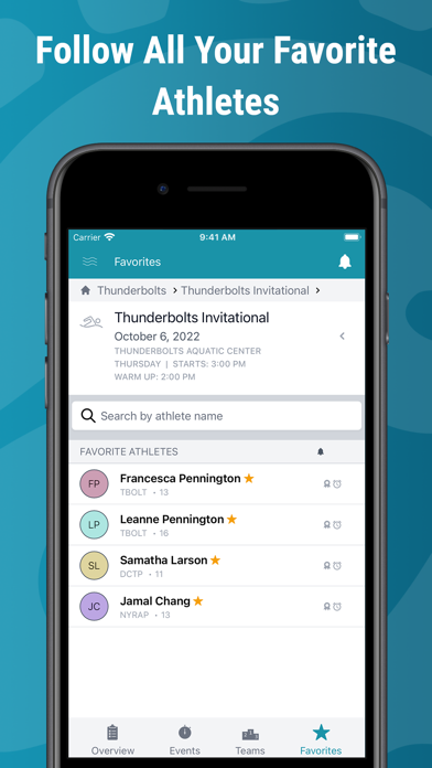 SwimTopia App Store screenshot 2