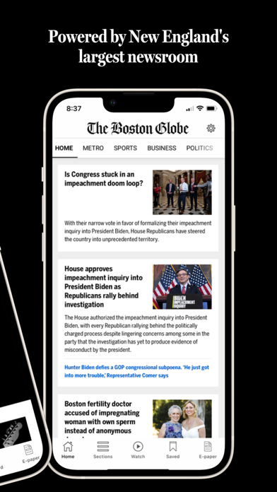 The Boston Globe App Store screenshot 2
