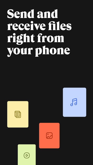 WeTransfer: Transfer Files App Store screenshot 1