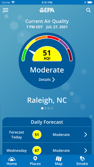 EPA AIRNow App Store screenshot 1