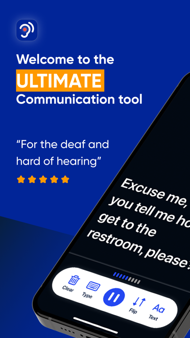 Deaf Transcribe:Speech to Text App Store screenshot 1