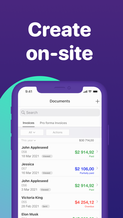 FreeMaker - Invoice Maker App Store screenshot 2