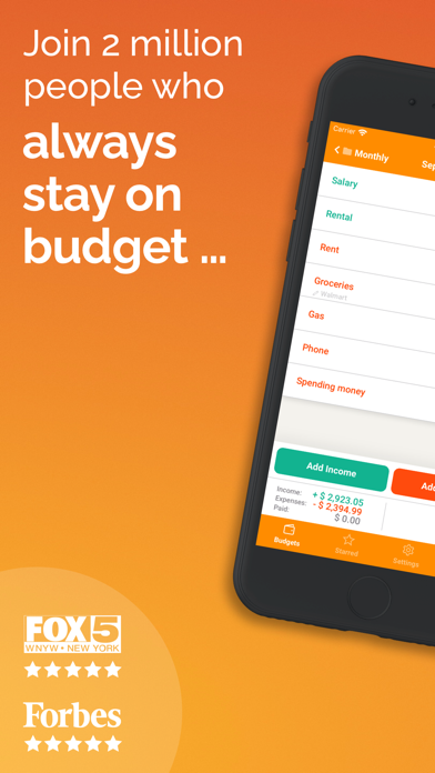 Fudget: Monthly Budget Planner App Store screenshot 1