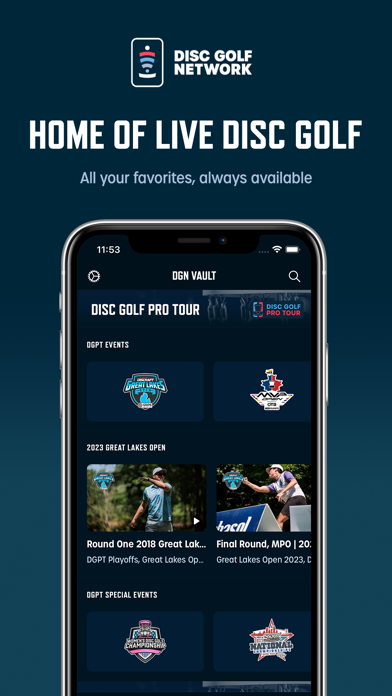 Disc Golf Network App Store screenshot 1