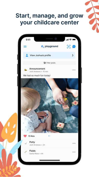Playground: Child Care App App Store screenshot 1