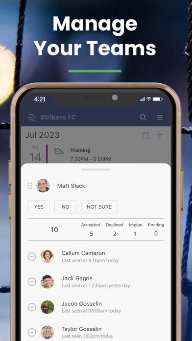 GotSport Team App App Store screenshot 1
