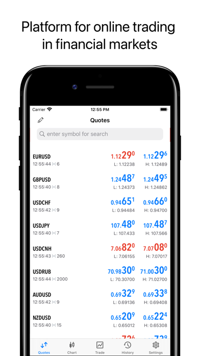 MetaTrader 5 App Store screenshot 1