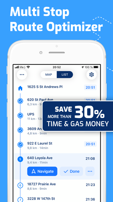 Route Planner, Delivery, MyWay App Store screenshot 2