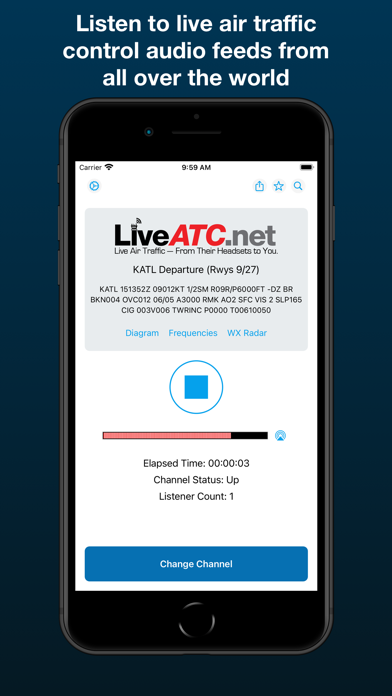 LiveATC Air Radio App Store screenshot 1