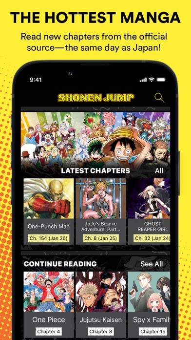 Shonen Jump Manga & Comics App Store screenshot 1