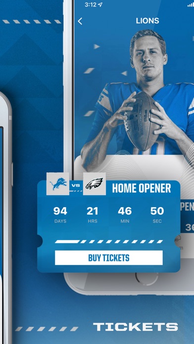 Detroit Lions Mobile App Store screenshot 2