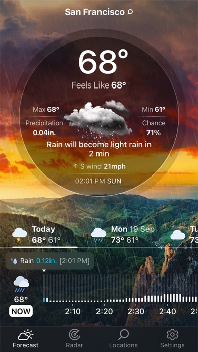 Weather Live° - Local Forecast App Store screenshot 1