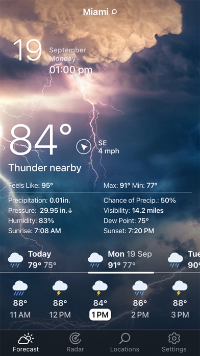 Weather Live° - Local Forecast App Store screenshot 2