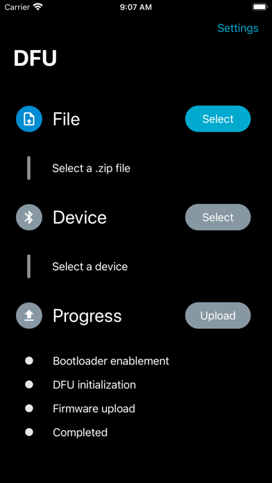 nRF Device Firmware Update App Store screenshot 1
