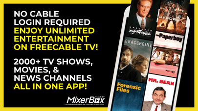 FREECABLE TV: News & TV Shows App Store screenshot 1