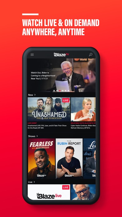 BlazeTV: Pro-America App Store screenshot 1