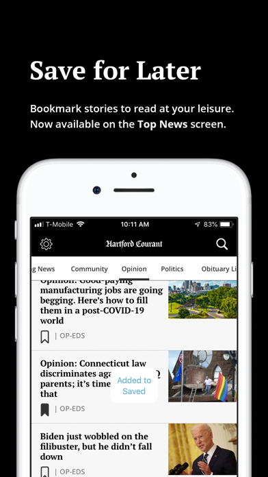 Hartford Courant App Store screenshot 2