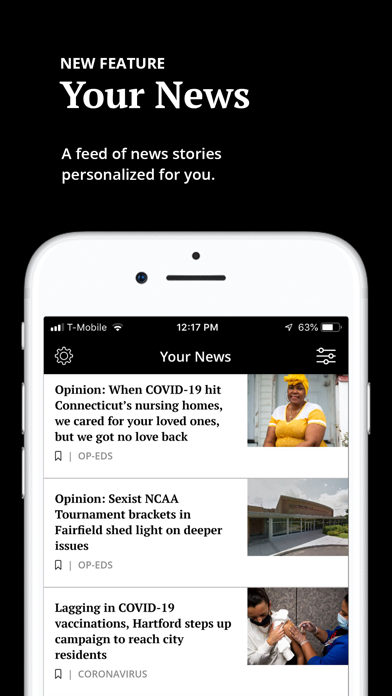 Hartford Courant App Store screenshot 1