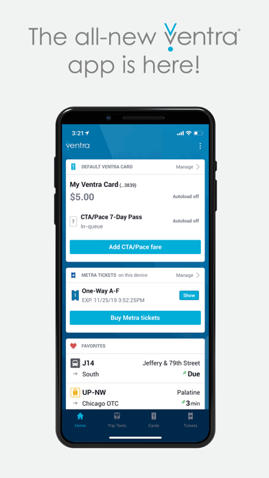 Ventra App Store screenshot 1