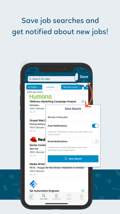 Remote Job Search  - FlexJobs App Store screenshot 2