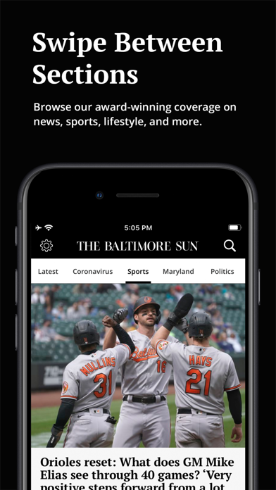 The Baltimore Sun App Store screenshot 1