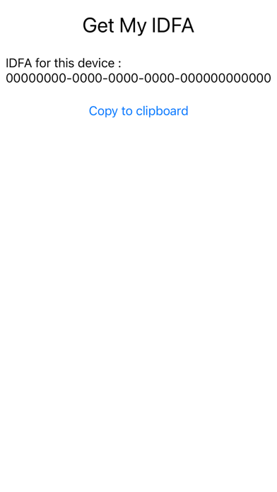 Get My IDFA App Store screenshot 1