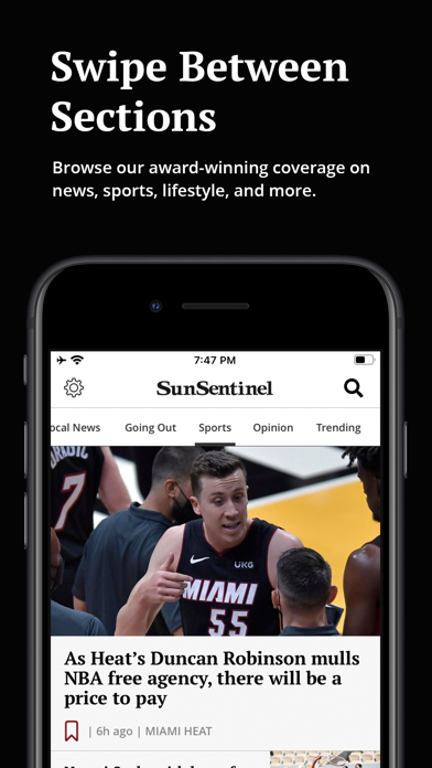 Sun Sentinel App Store screenshot 1