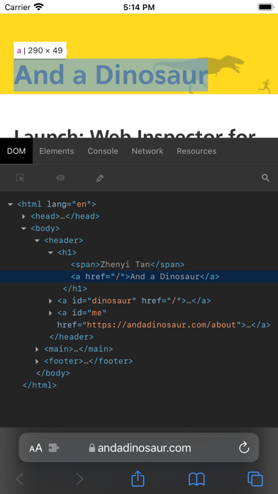 Web Inspector App Store screenshot 1