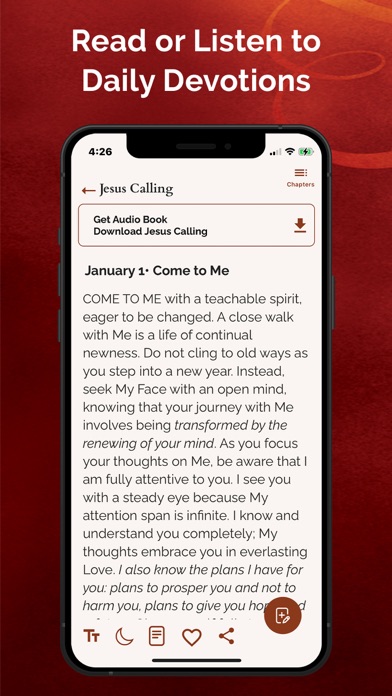 Jesus Calling Devotional App Store screenshot 2