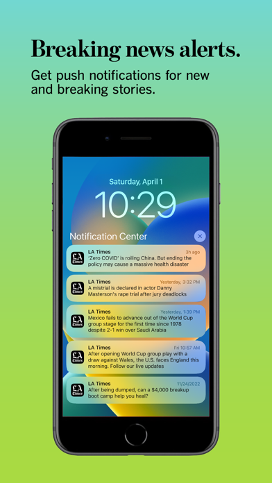 LA Times App Store screenshot 1