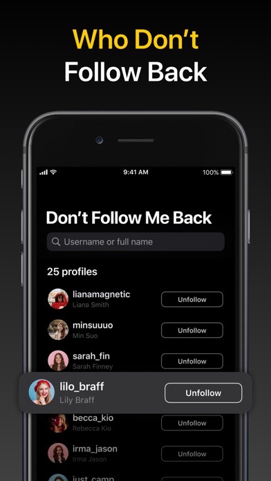 Followers Tracker - Reports App Store screenshot 2