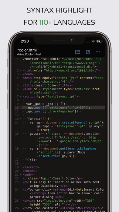 Code Editor - Compiler & IDE App Store screenshot 1