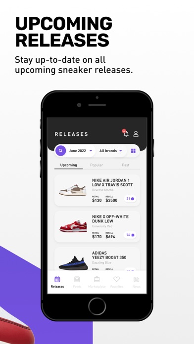 Sneaker Crush - Release Dates App Store screenshot 2