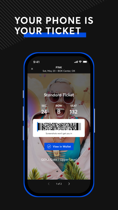 Ticketmaster－Buy, Sell Tickets App Store screenshot 1